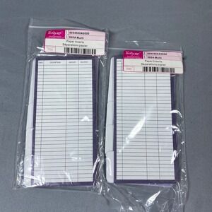 Thirty-One‎ Paper Inserts for Coupon Clutch Organizer Budget Tracker 2 Packs
